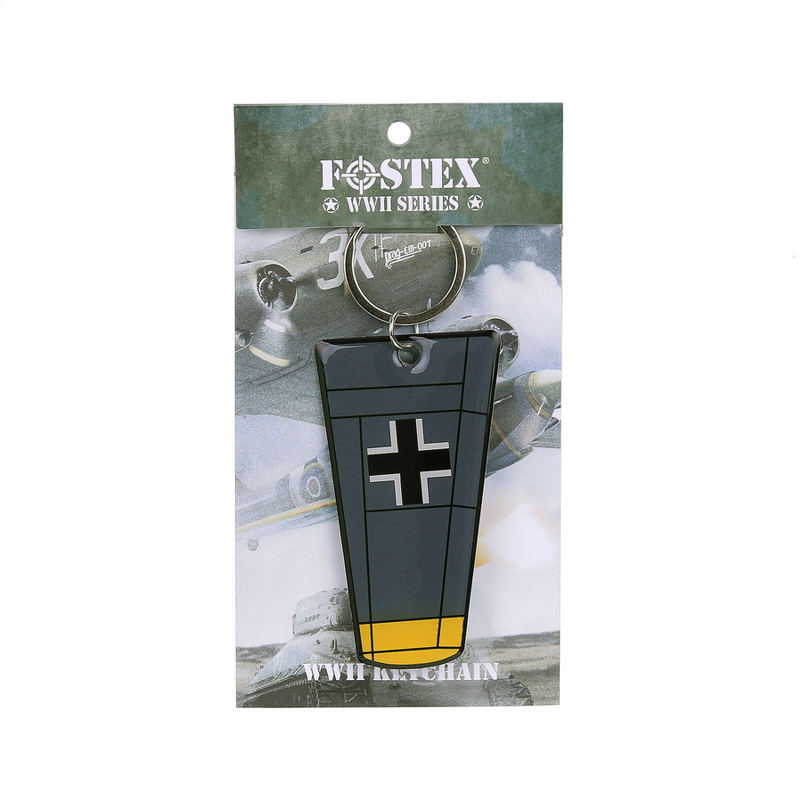 Key ring German fighter Messerschmitt BF 109  aluminium wing WW2
