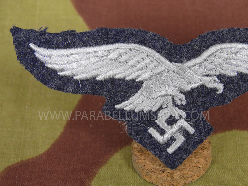 Luftwaffe embroidered eagle on grey blu wool