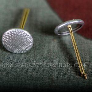German officer silver Pebbled Visor Cap Buttons
