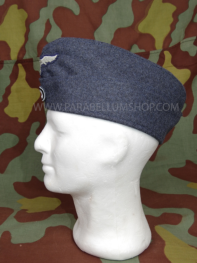German Air Force grey/blu wool side cap Luftwaffe enlisted and NCO by Erel Robert Lubstein German Air Force grey/blu wool side cap Luftwaffe enlisted and NCO by Erel Robert Lubstein