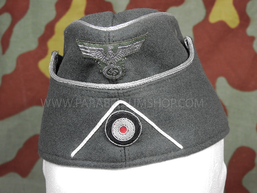 GERMAN WW2 ARMY OFFICER M38 WOOL SIDE CAP BY EREL - ROBERT LUBSTEIN - MUSEUM QUALITY