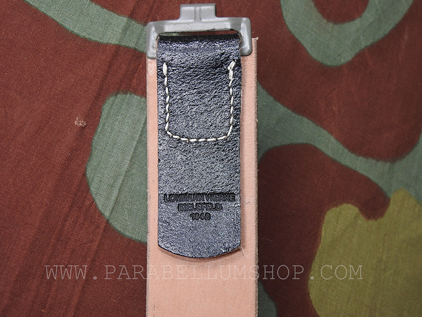 German WW2 black leather belt from original