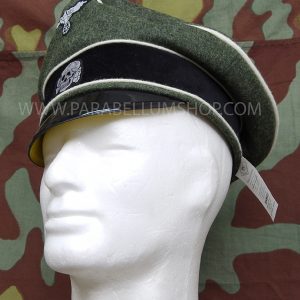 WW2 German Waffen SS Crusher cap Offizierfeldmutze Alterer Art - hard visor - Erel by Robert Lubstein