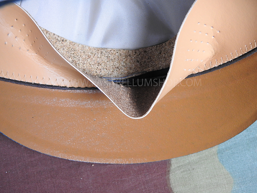 WW2 German Army doeskin wool officer visor cap by Erel of Robert Lubstein made in Germany