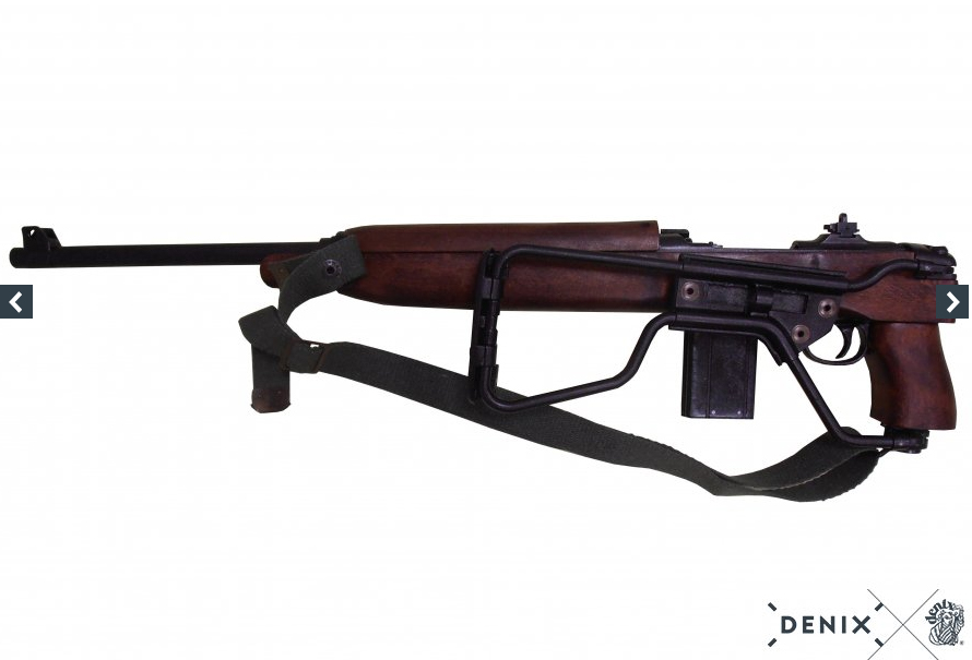 Denix Carbine M1A1, Calibro 30 US Airborne WW2 NO FIRING REPRODUCTION