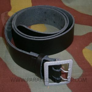German WW2 officer black leather belt