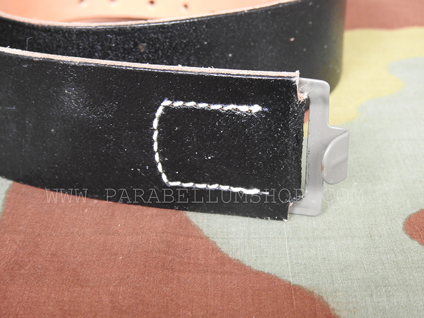 German WW2 black leather belt from original