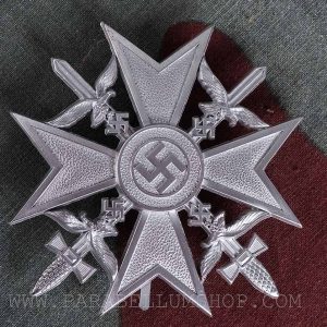Spanish Cross Silver - Spaniekreuz mit schwertern in Silber