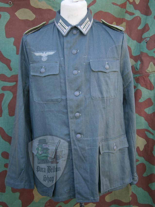 Drillich jacket M42 summer HBT NCO German uniform with insignia Drillich jacket M42 summer HBT NCO German uniform with insignia