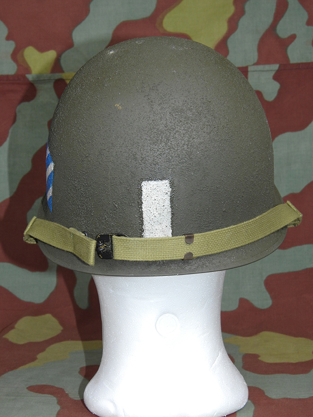 US WW2 3nd Infantry Division Officer M1 helmet refurbished