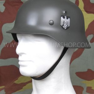 German WW2 steel helmet M40 reproduction with decal - Army -Waffen SS - Luftwaffe - Feldgendarmerie - Stahlhelm M40