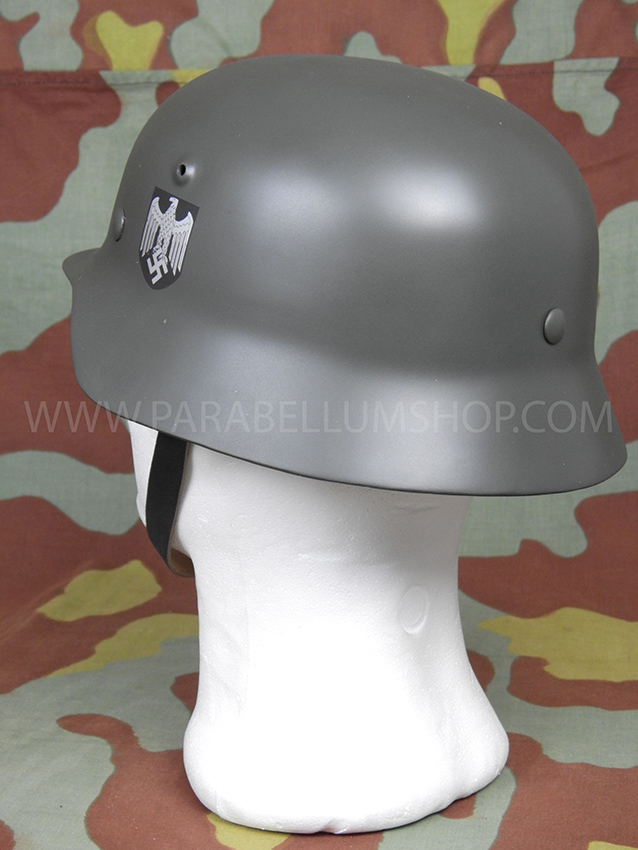 German WW2 steel helmet M40 reproduction with decal - Army -Waffen SS - Luftwaffe - Feldgendarmerie - Stahlhelm M40