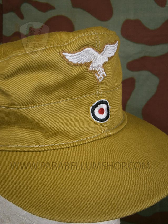 German WW2 tropical M41 field cap Luftwaffe - Erel by Robert Lubstein
