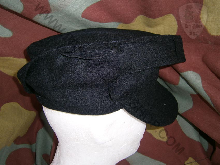 German WW2 M43 field cap black wool - panzer feldmutze einheitsfeldmutze