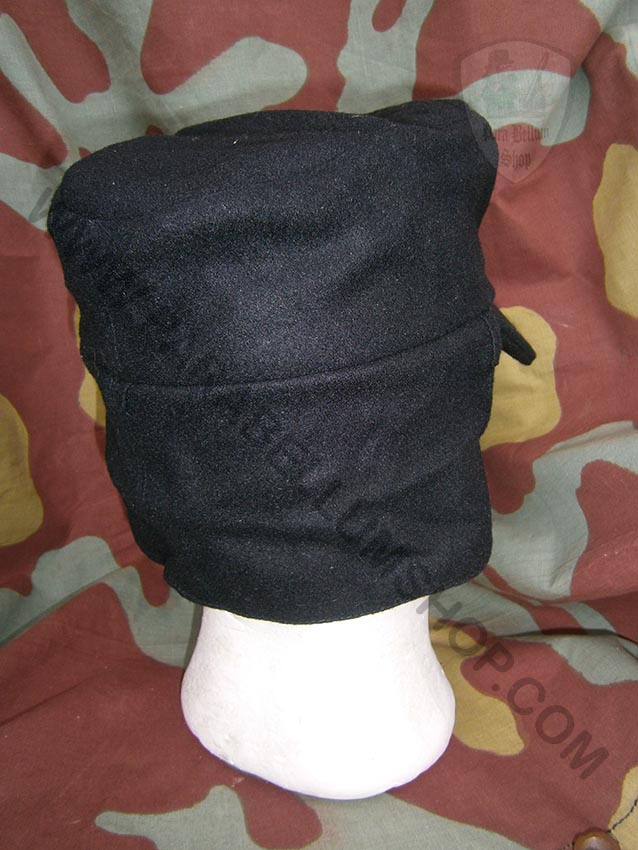 German WW2 M43 field cap black wool - panzer feldmutze einheitsfeldmutze