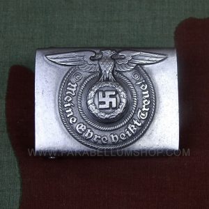 Aluminium buckle Waffen SS museum quality