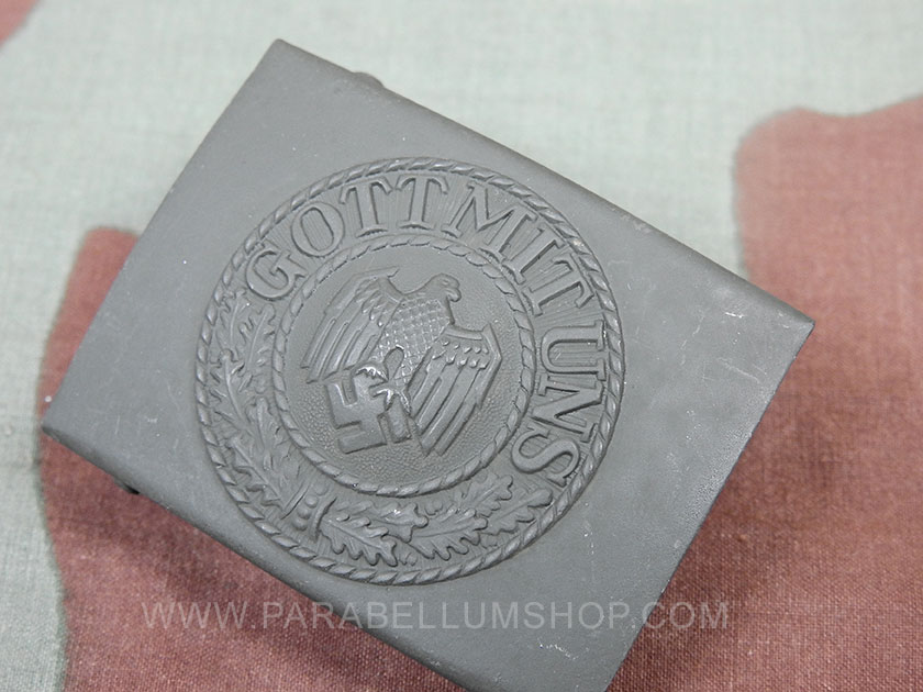 WW2 German Army feldgrau steel buckle Heer High Quality