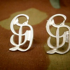 Premium Grossdeutschland GD metal shoulder boards cyphers - Silver