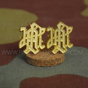 Premium Leibstandarte LAH metal shoulder boards cyphers - Gold