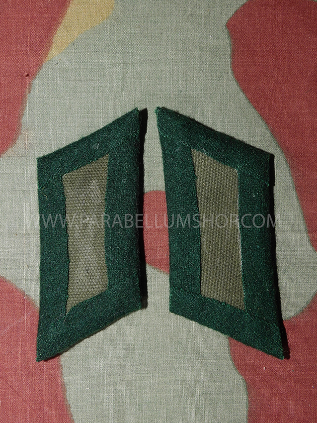 German WW2 officer tank unit collar tabs - Panzerkorps