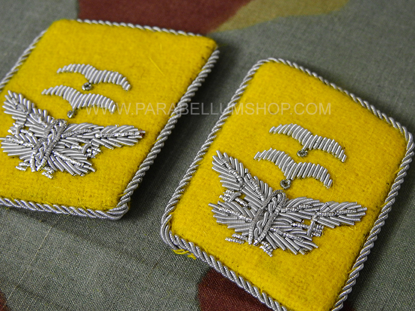 Luftwaffe Lieutnant flight crew units and Fallschirmjäger -gold yellow-