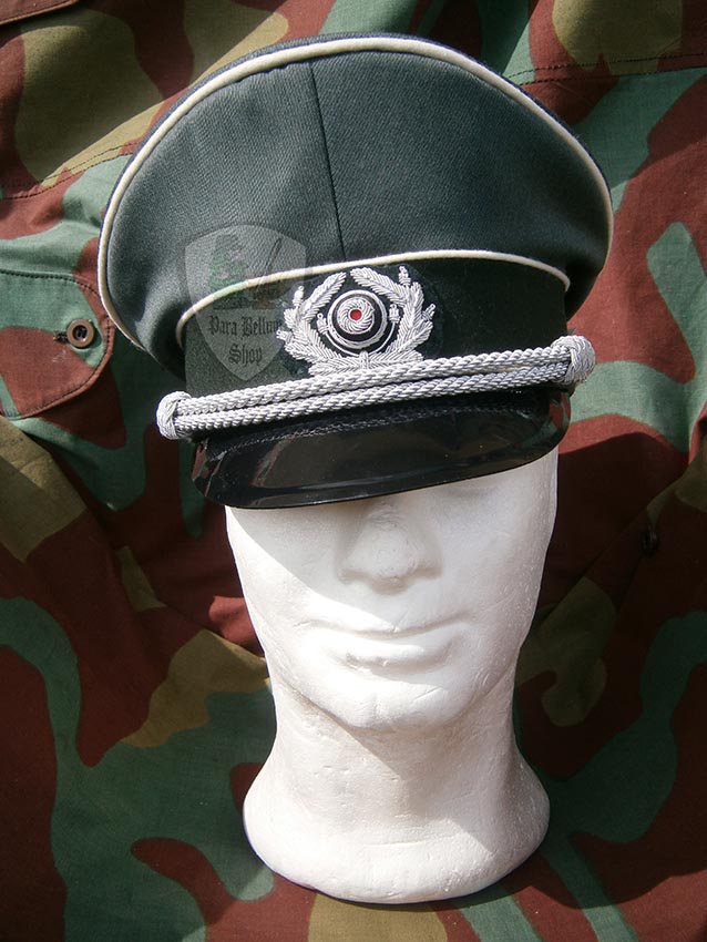 WW2 German army infantry officer visor cap Heer - Erel  by Robert Lubstein