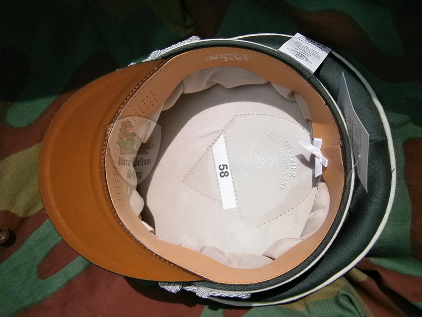 WW2 German army infantry officer visor cap Heer - Erel  by Robert Lubstein