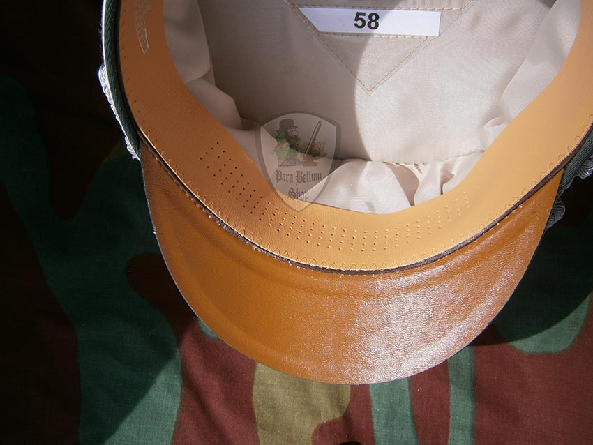 WW2 German army infantry officer visor cap Heer - Erel  by Robert Lubstein