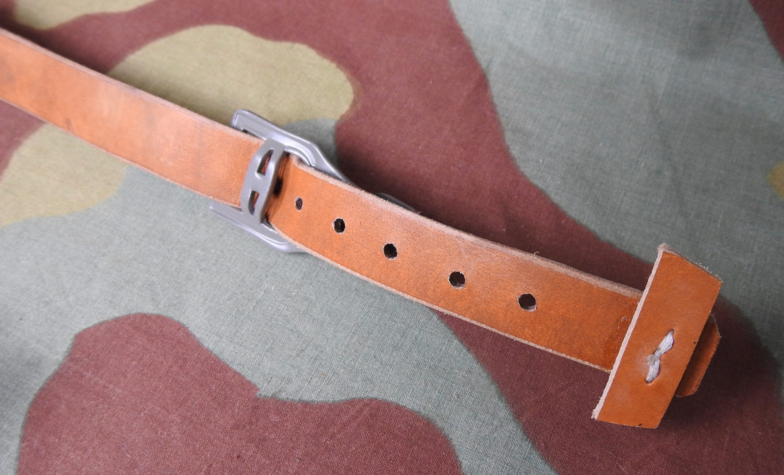WW2 German black leather suspenders for Officer artillery cavalry and Luftwaffe