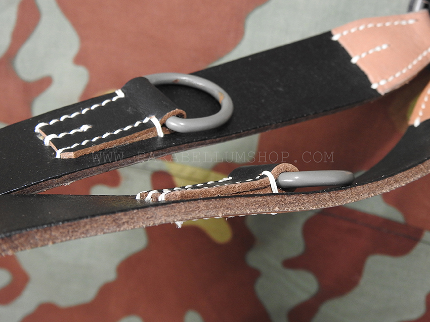 German WW2 infantry leather Y-straps from original - koppeltragegestell für Infanterie