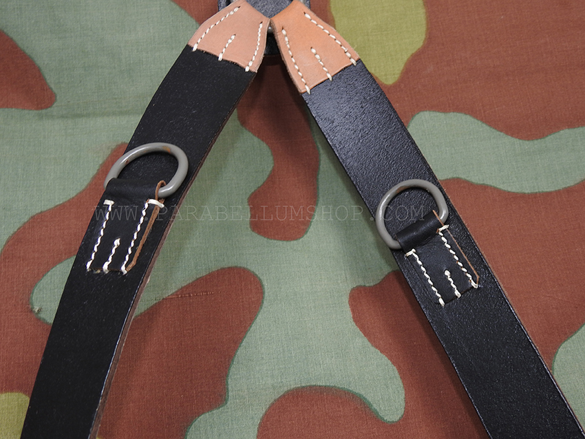 German WW2 infantry leather Y-straps from original - koppeltragegestell für Infanterie