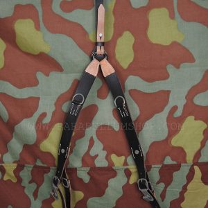 German WW2 infantry leather Y-straps from original - koppeltragegestell für Infanterie