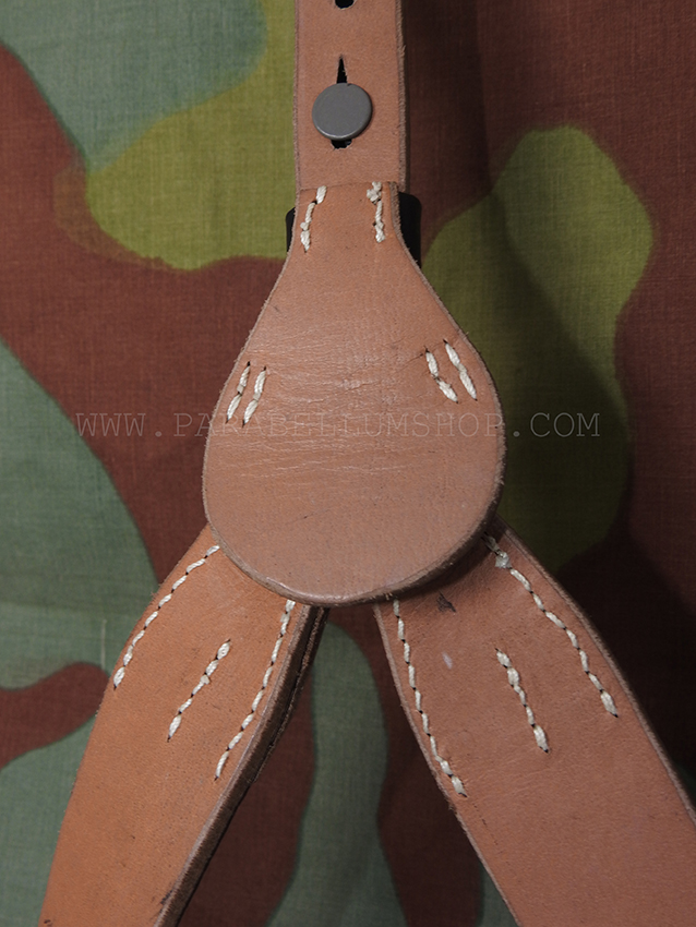 German WW2 infantry leather Y-straps from original - koppeltragegestell für Infanterie