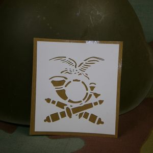 Italian WW2 mountain artillery M33 Helmet stencil