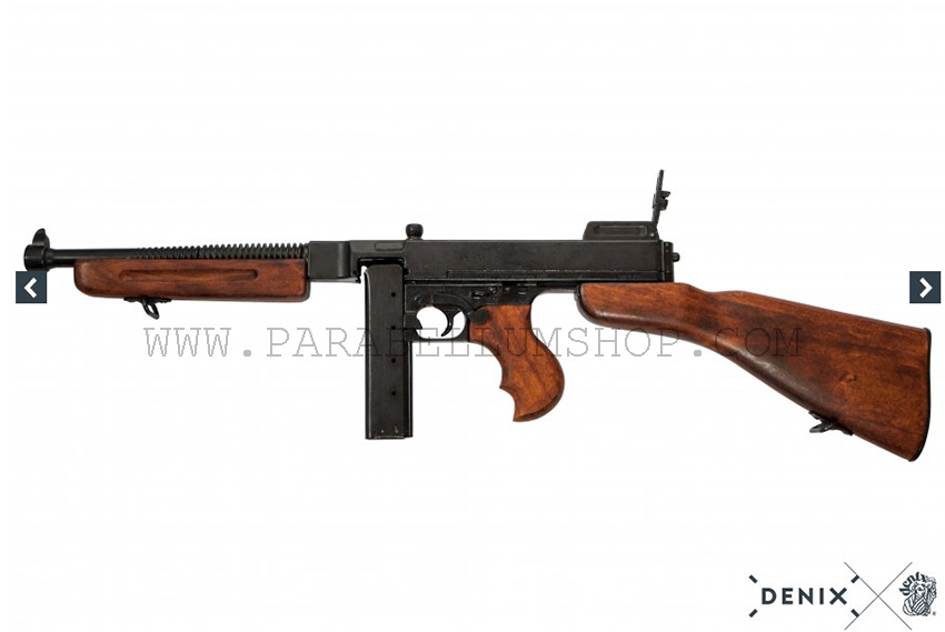 US WW2 Thompson M1928/A1 submachine gun NO FIRING reproduction, Denix US WW2 Thompson M1928/A1 submachine gun NO FIRING reproduction, Denix