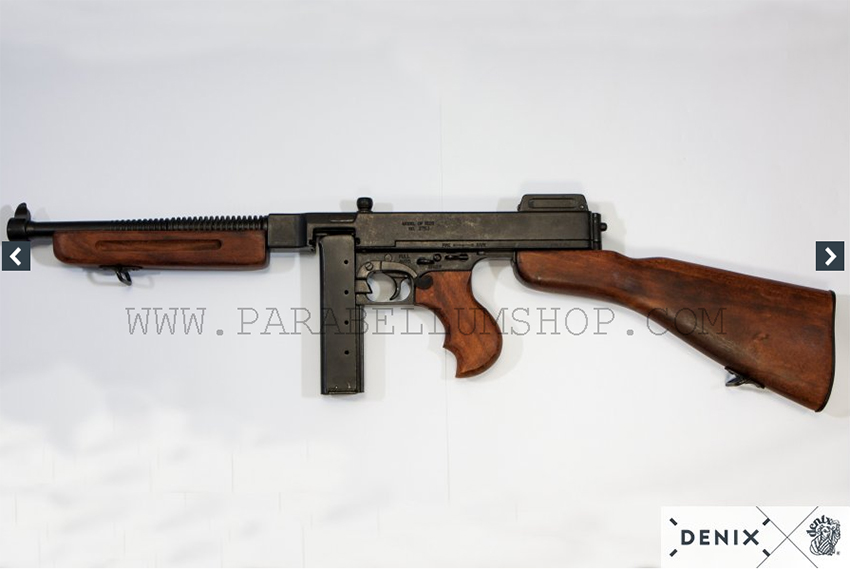 US WW2 Thompson M1928/A1 submachine gun NO FIRING reproduction, Denix US WW2 Thompson M1928/A1 submachine gun NO FIRING reproduction, Denix
