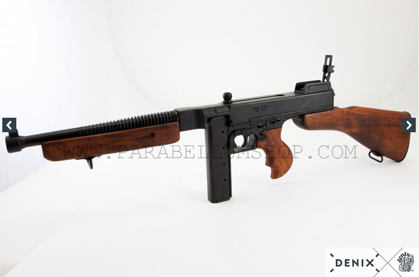 US WW2 Thompson M1928/A1 submachine gun NO FIRING reproduction, Denix US WW2 Thompson M1928/A1 submachine gun NO FIRING reproduction, Denix