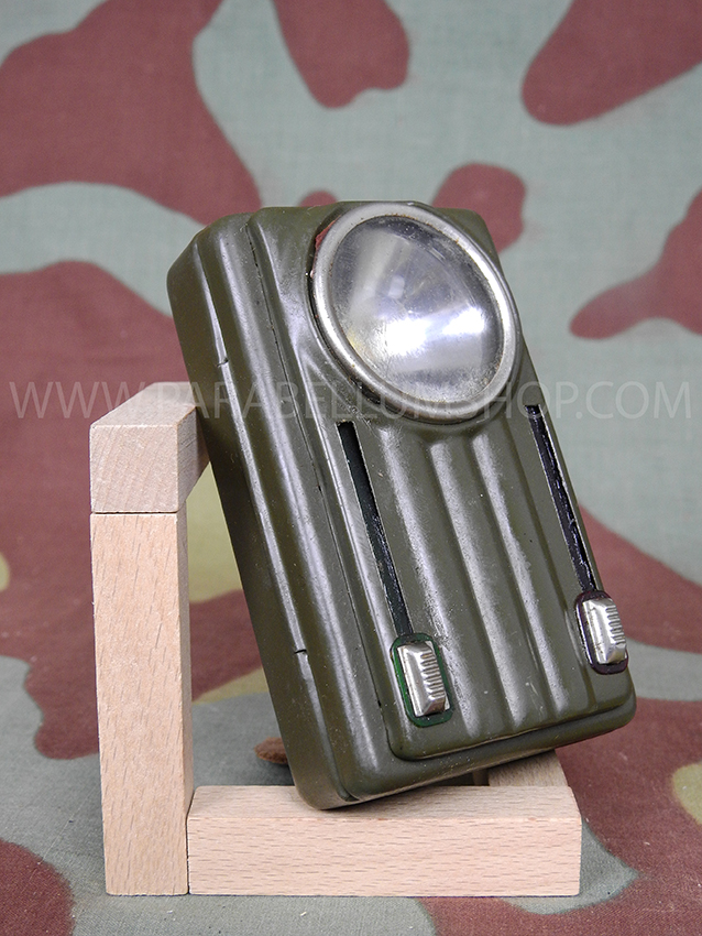 Polish flashlight WW2 German style with two filter