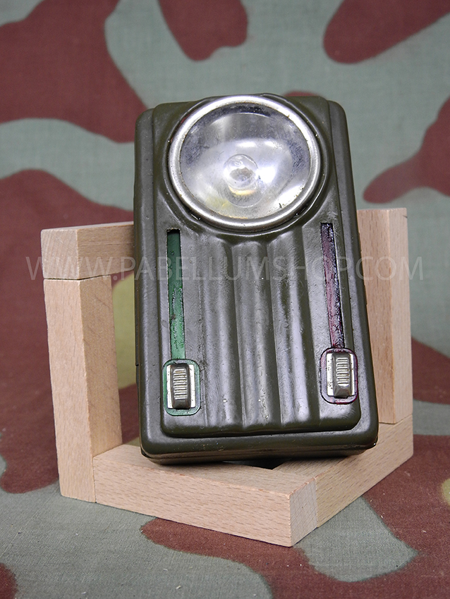 Polish flashlight WW2 German style with two filter