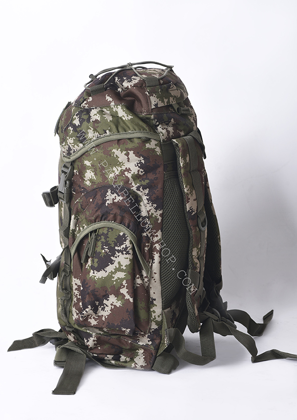 Green haversack pack with patch 25 LT 45x30x18 camo