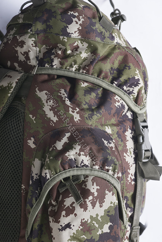 Green haversack pack with patch 25 LT 45x30x18 camo