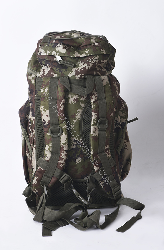 Green haversack pack with patch 25 LT 45x30x18 camo