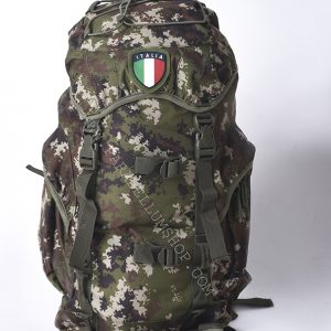 Green rucksack pack with patch 35 LT 50x32x16 camo