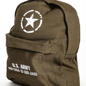 Kids backpack WW2 US Army style olive green