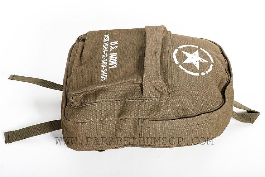 Kids backpack WW2 US Army style olive green