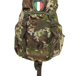 Green haversack pack with patch 15 LT 40x27x14 camo