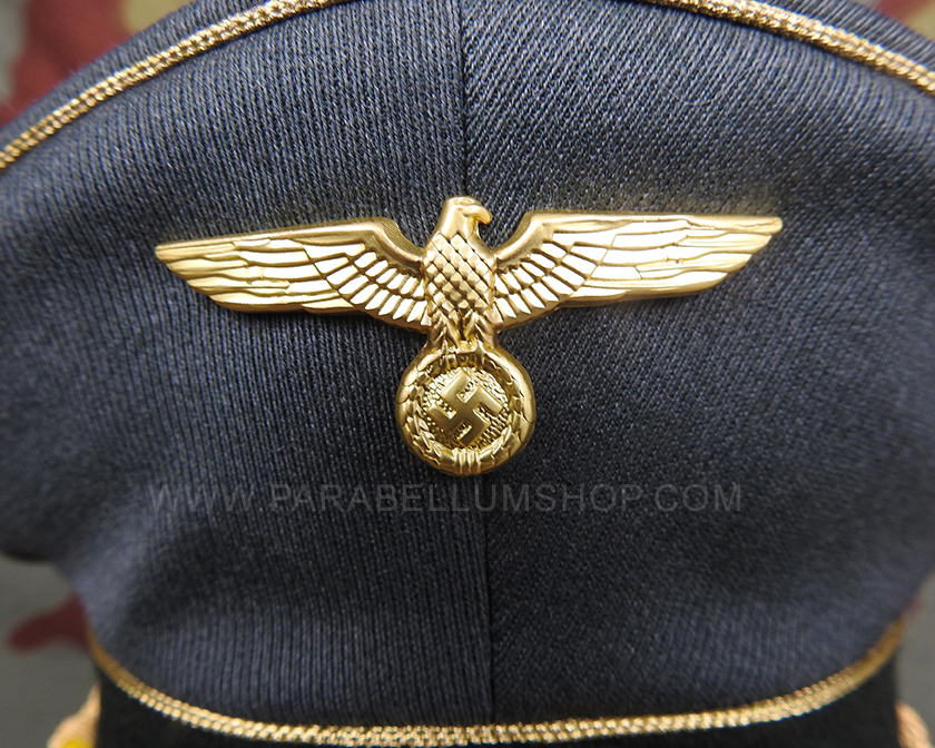 German Army gabardine general visor cap by Erel of Robert Lubstein - made in Germany