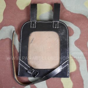 Straight Shovel leather Cover black - Kleines Schanzzeug