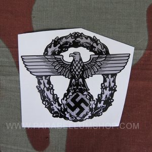 Feldgendarmerie single decal size 7.8 cm x 9.5 cm