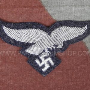 WW2 German Air force officer embroidered silver eagle